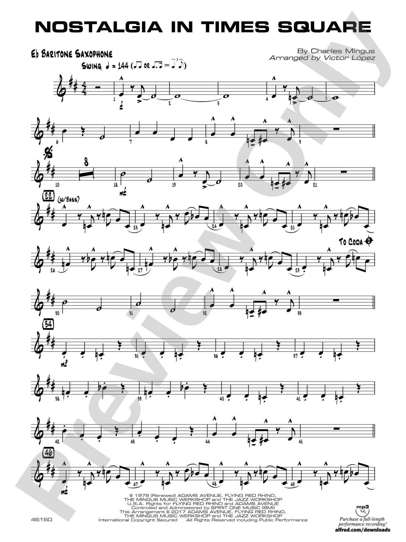 Nostalgia in Times Square: E-flat Baritone Saxophone