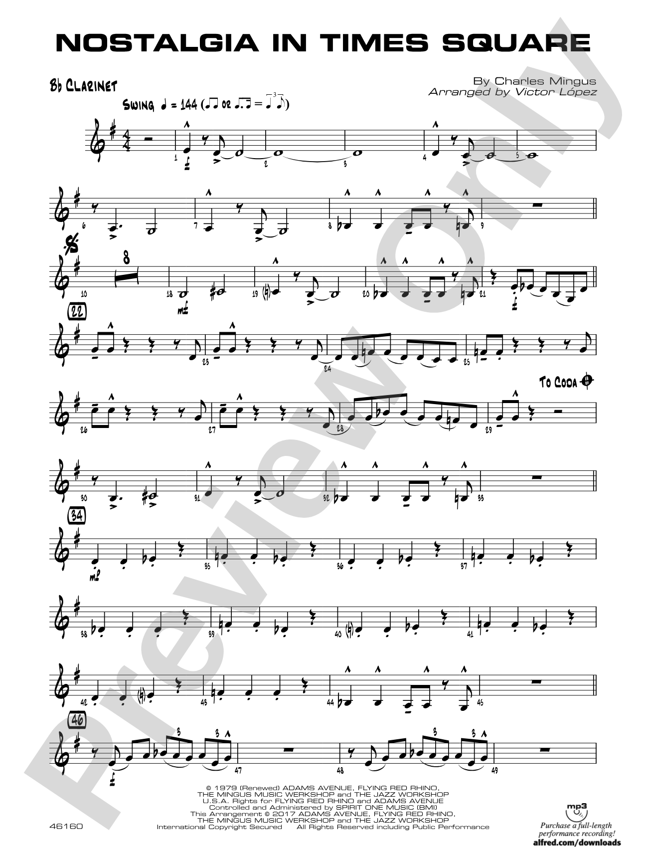 Nostalgia in Times Square: 1st B-flat Clarinet