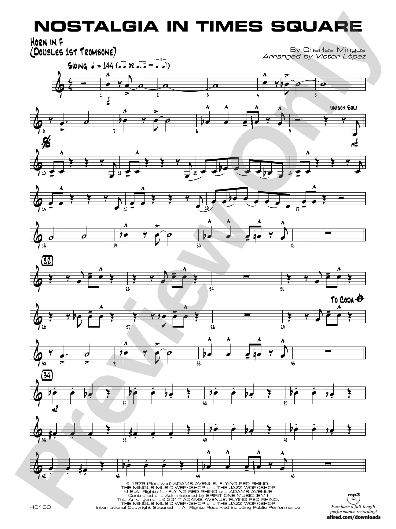 Nostalgia in Times Square: 1st F Horn