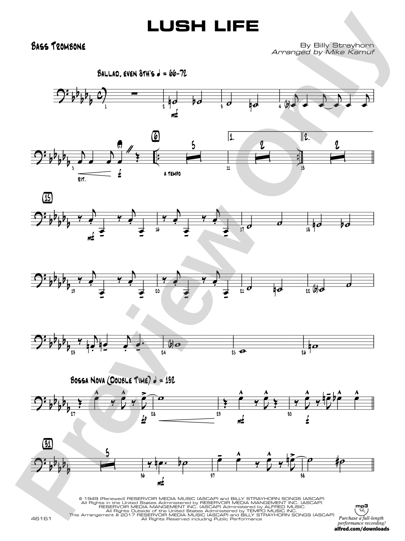 Lush Life: Bass Trombone