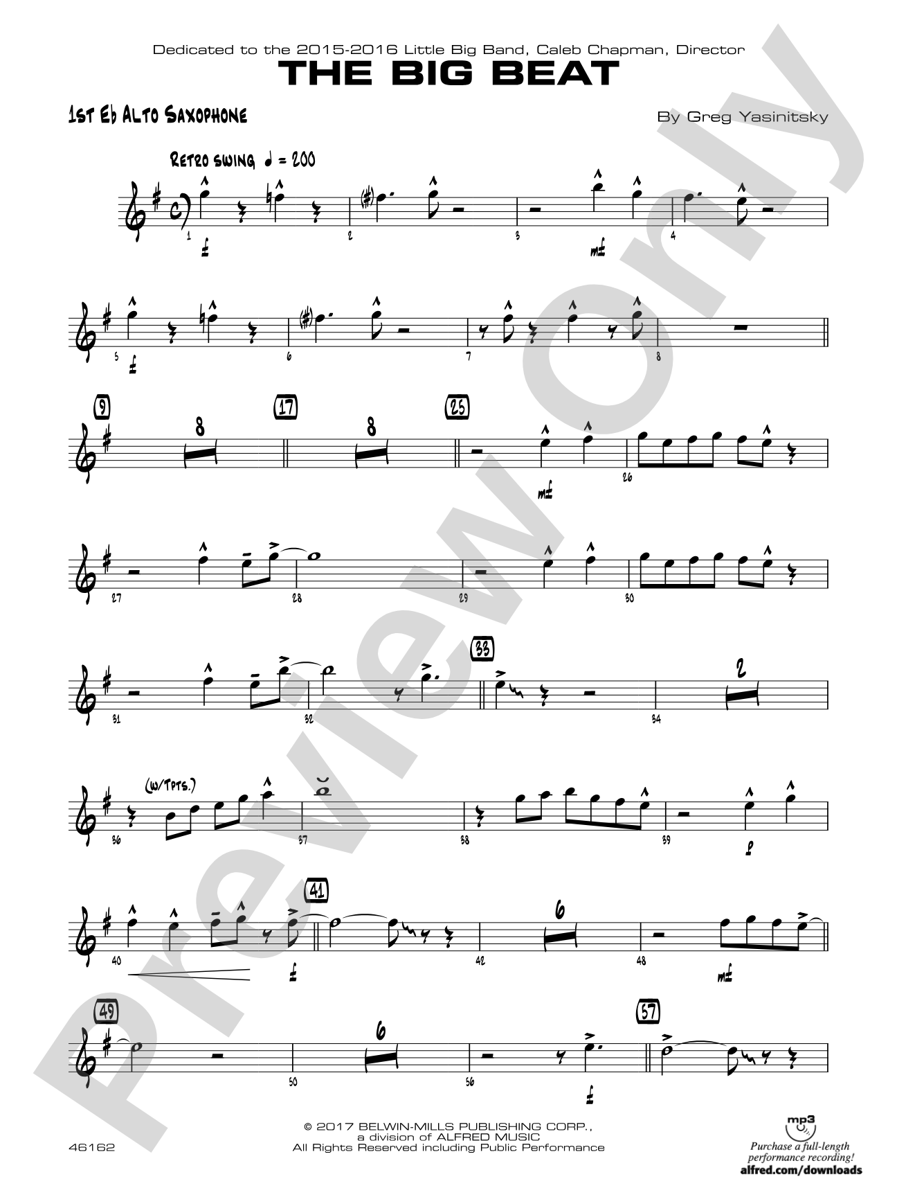 The Big Beat: E-flat Alto Saxophone