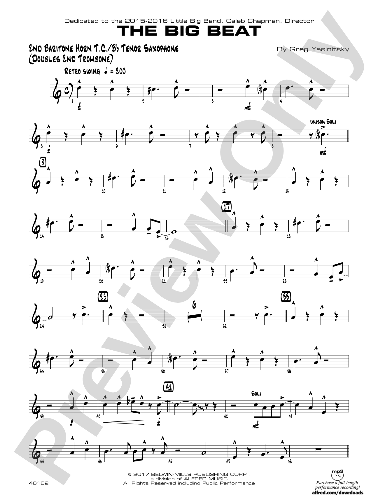 The Big Beat: 2nd Baritone T.C.