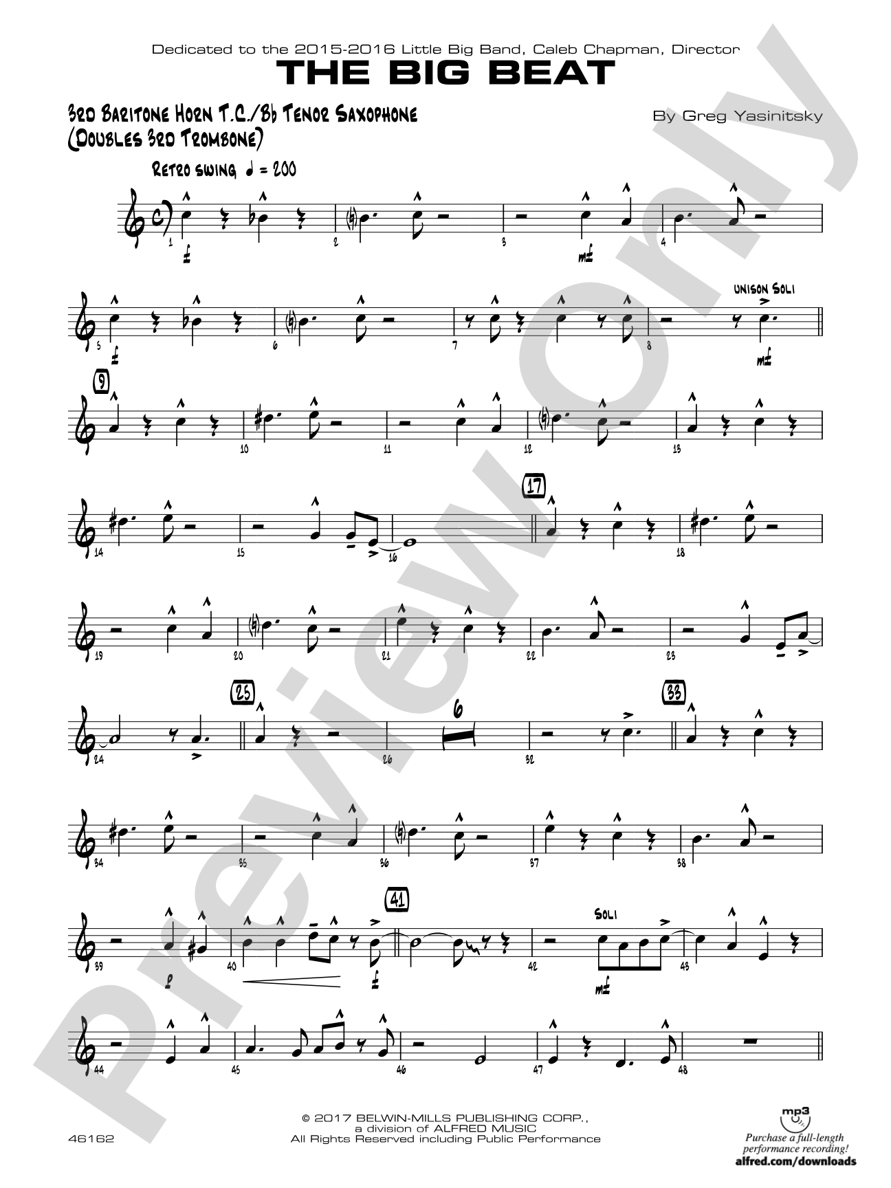 The Big Beat: 3rd Baritone T.C.