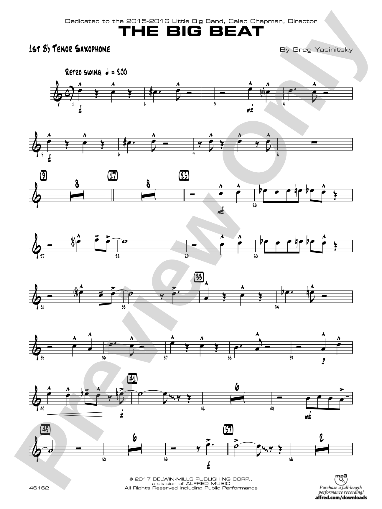 The Big Beat: B-flat Tenor Saxophone
