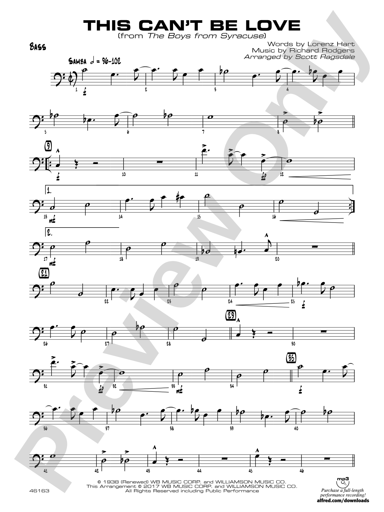 This Can't Be Love: String Bass