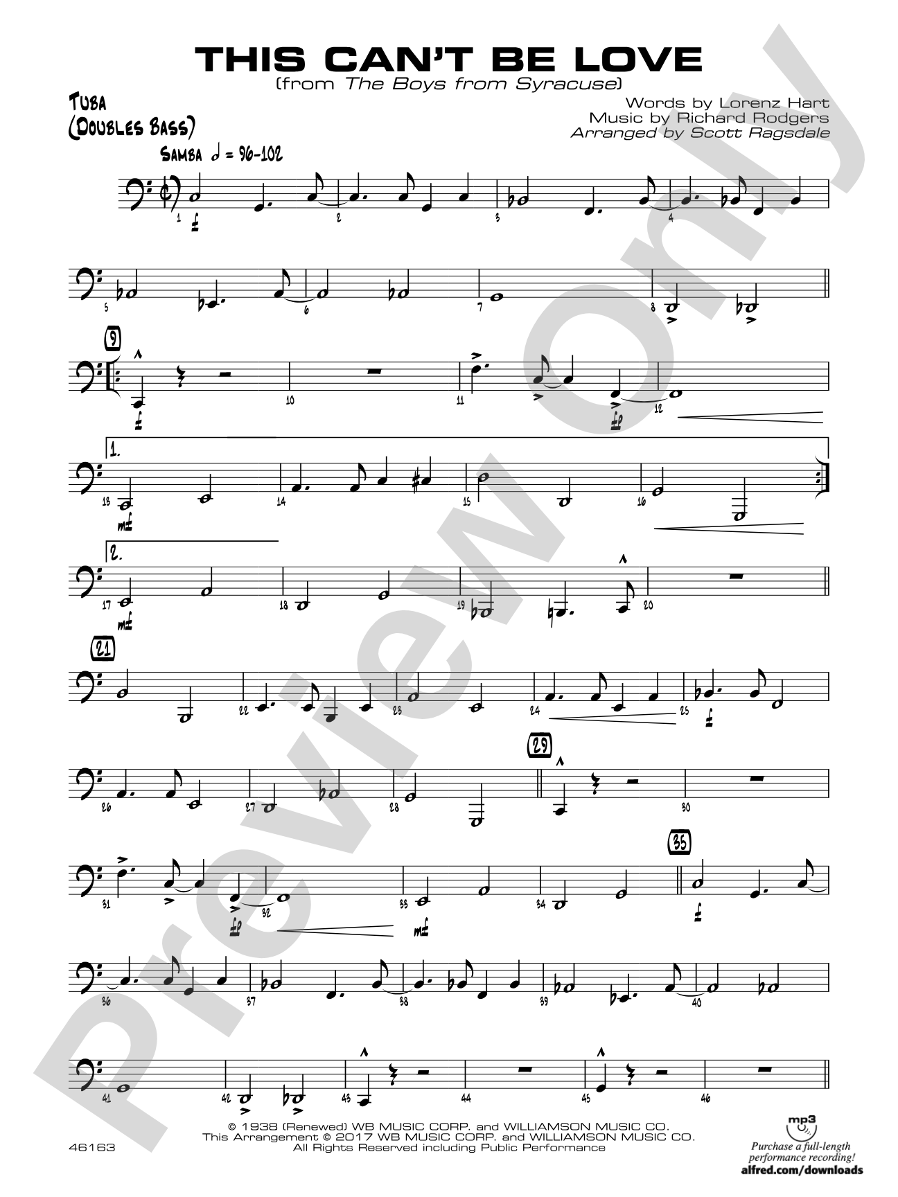 This Can't Be Love: Tuba