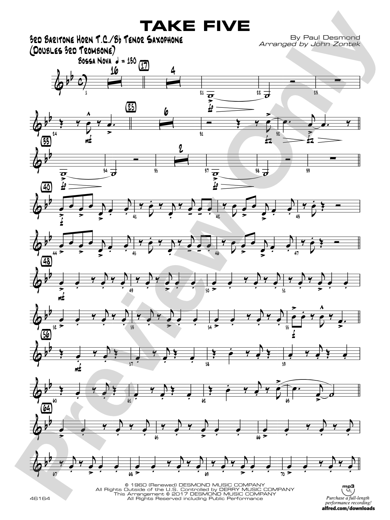 Take Five: 3rd Baritone T.C.
