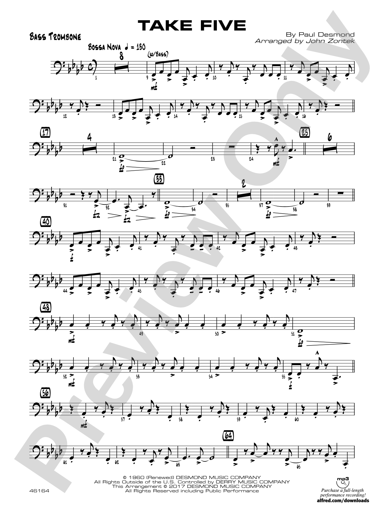 Take Five: Bass Trombone