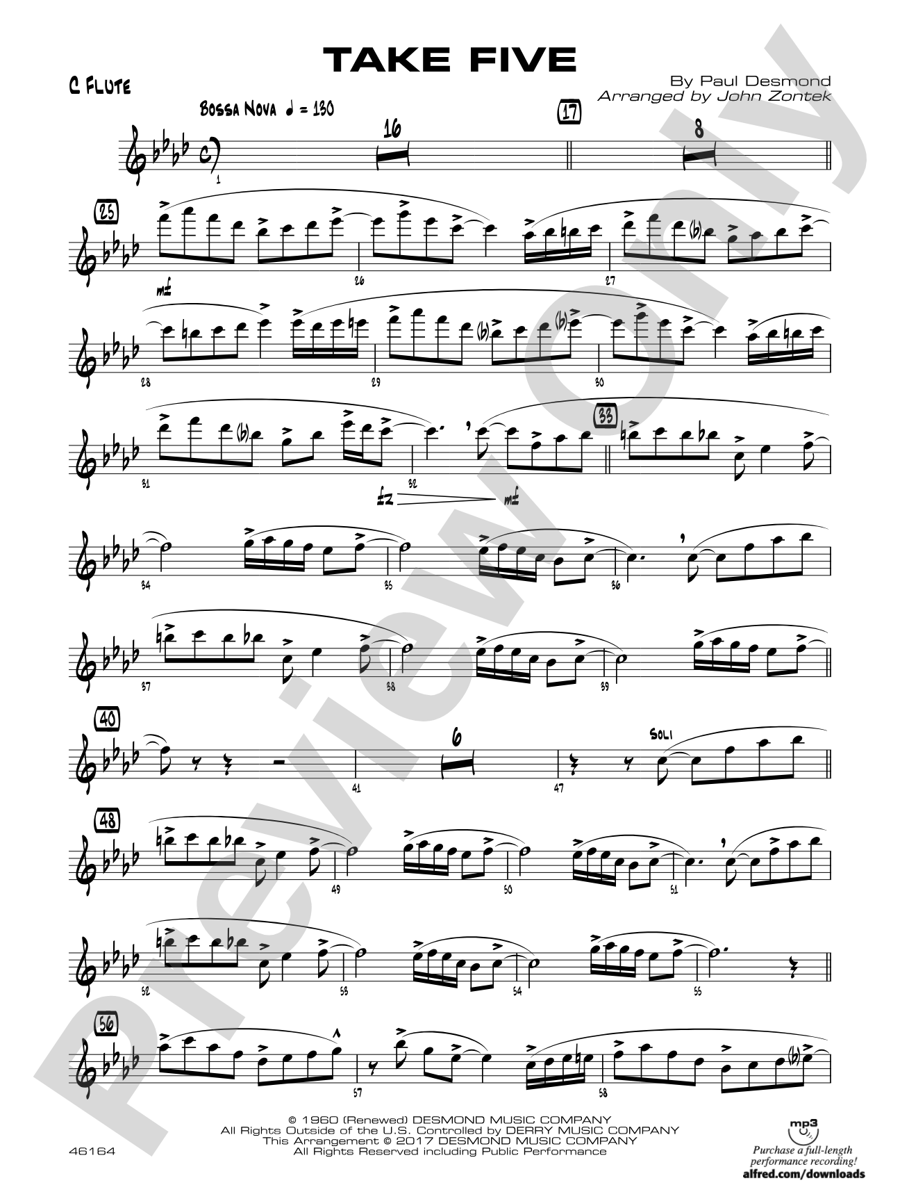 Take Five: Flute
