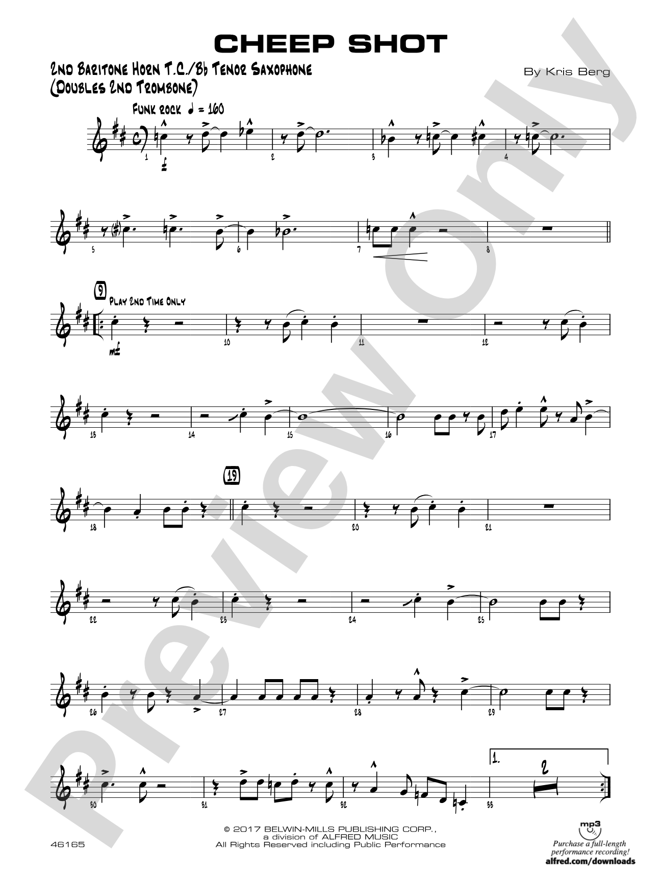 Cheep Shot: 2nd Baritone T.C.