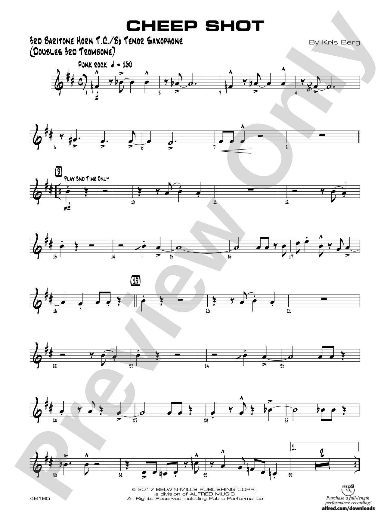 Cheep Shot: 3rd Baritone T.C.