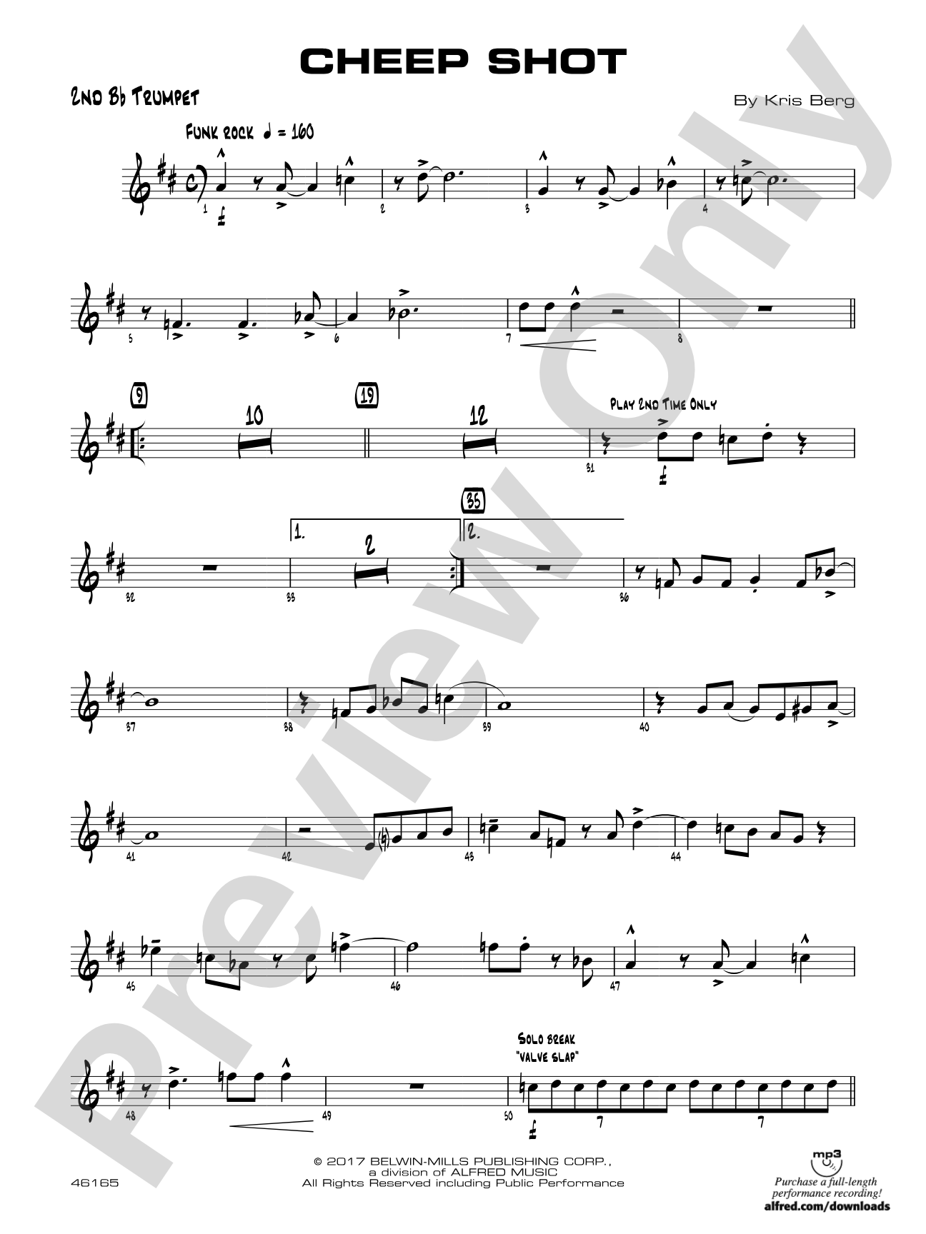 Cheep Shot: 2nd B-flat Trumpet
