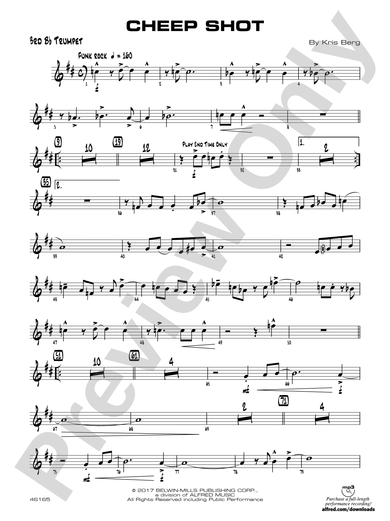Cheep Shot: 3rd B-flat Trumpet