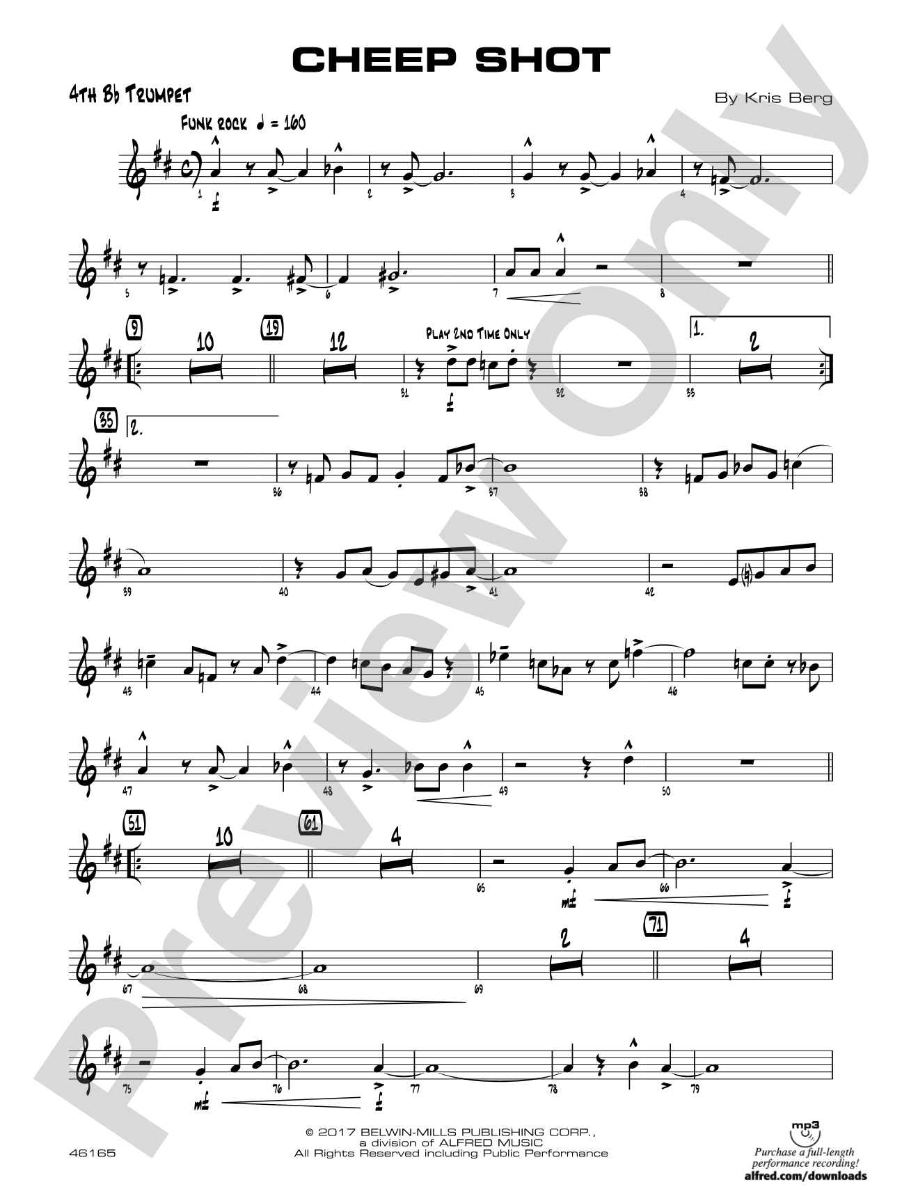 Cheep Shot: 4th B-flat Trumpet