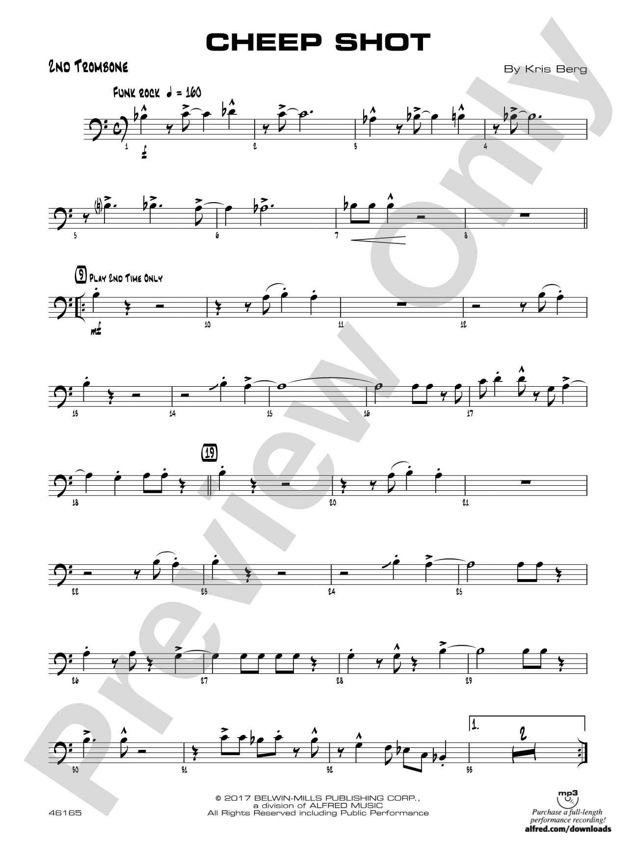 Cheep Shot: 2nd Trombone