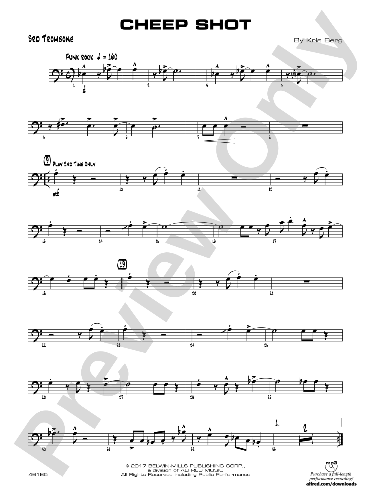 Cheep Shot: 3rd Trombone