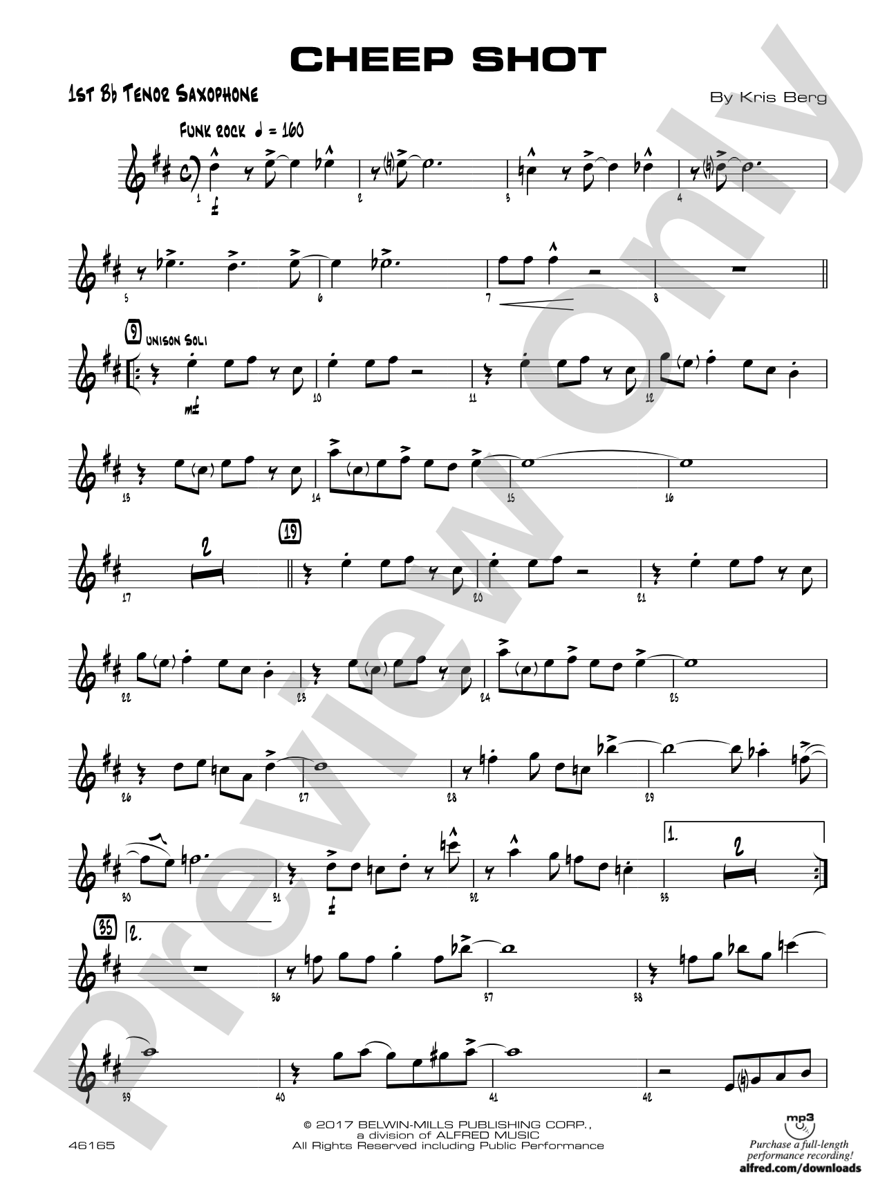 Cheep Shot: B-flat Tenor Saxophone