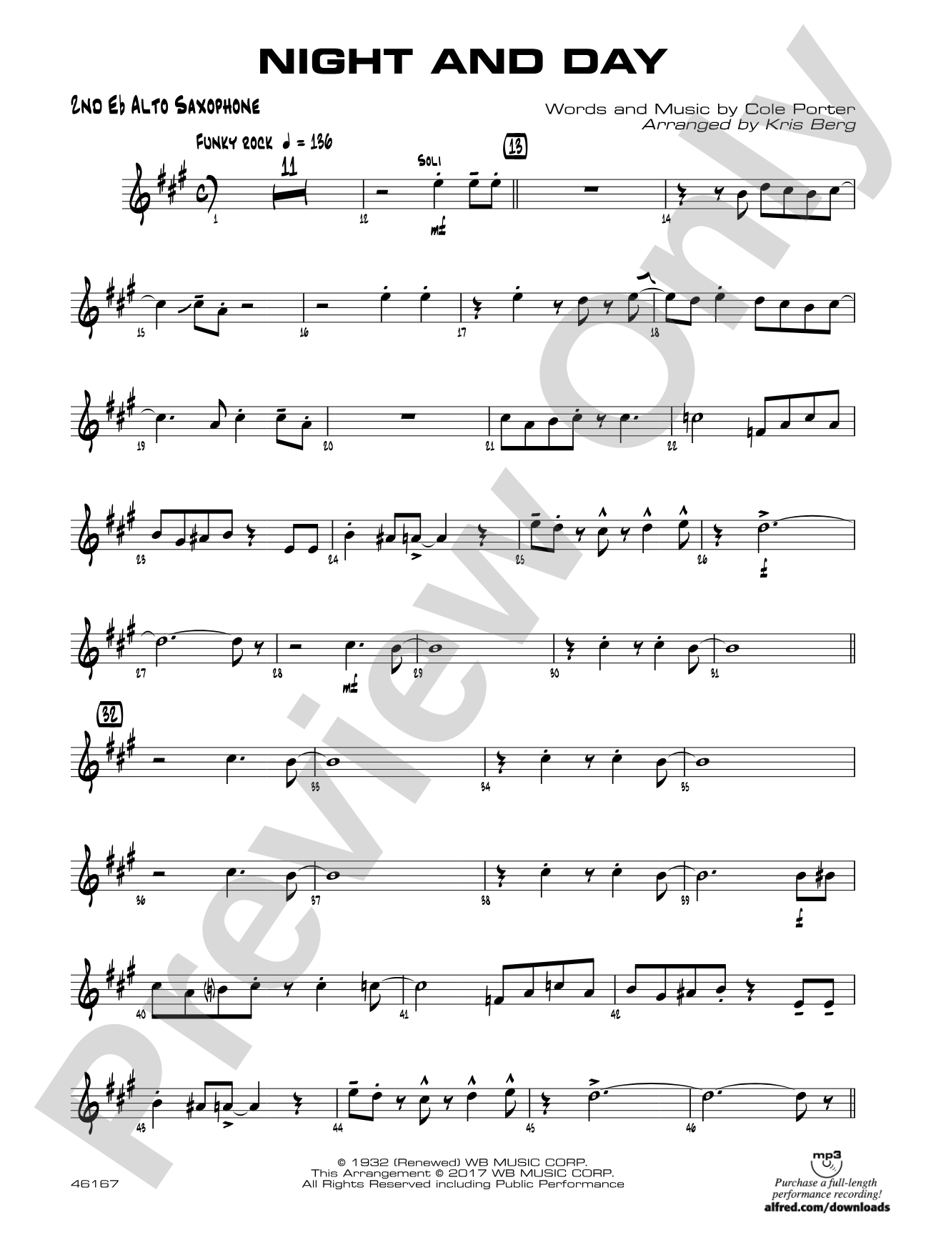 Night and Day: 2nd E-flat Alto Saxophone