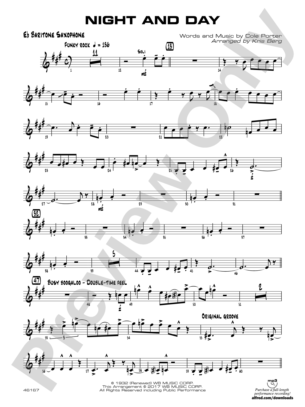 Night and Day: E-flat Baritone Saxophone