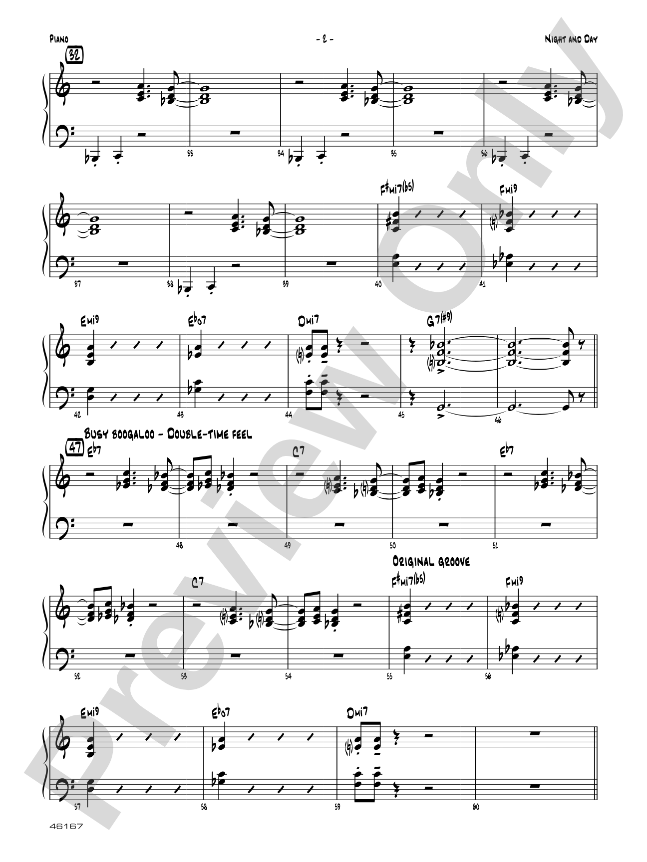 Night and Day: Piano Accompaniment