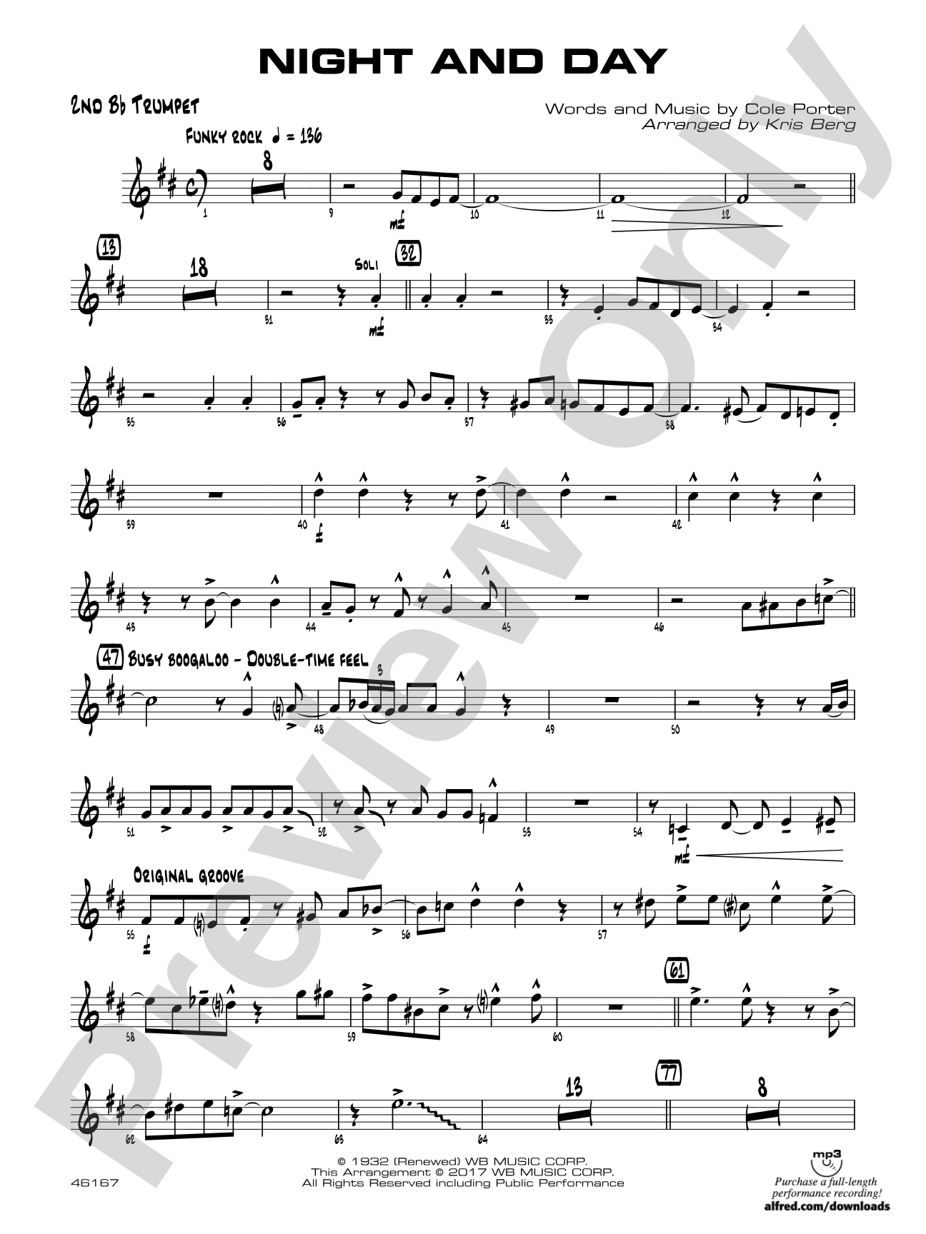 Night and Day: 2nd B-flat Trumpet