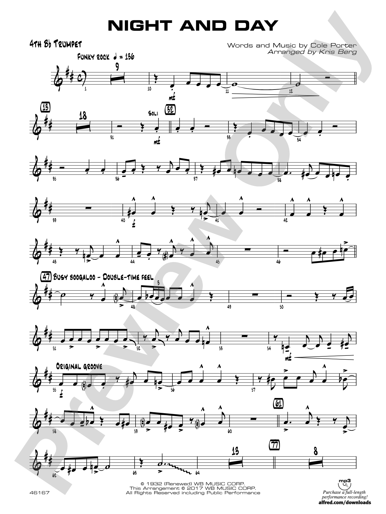 Night and Day: 4th B-flat Trumpet