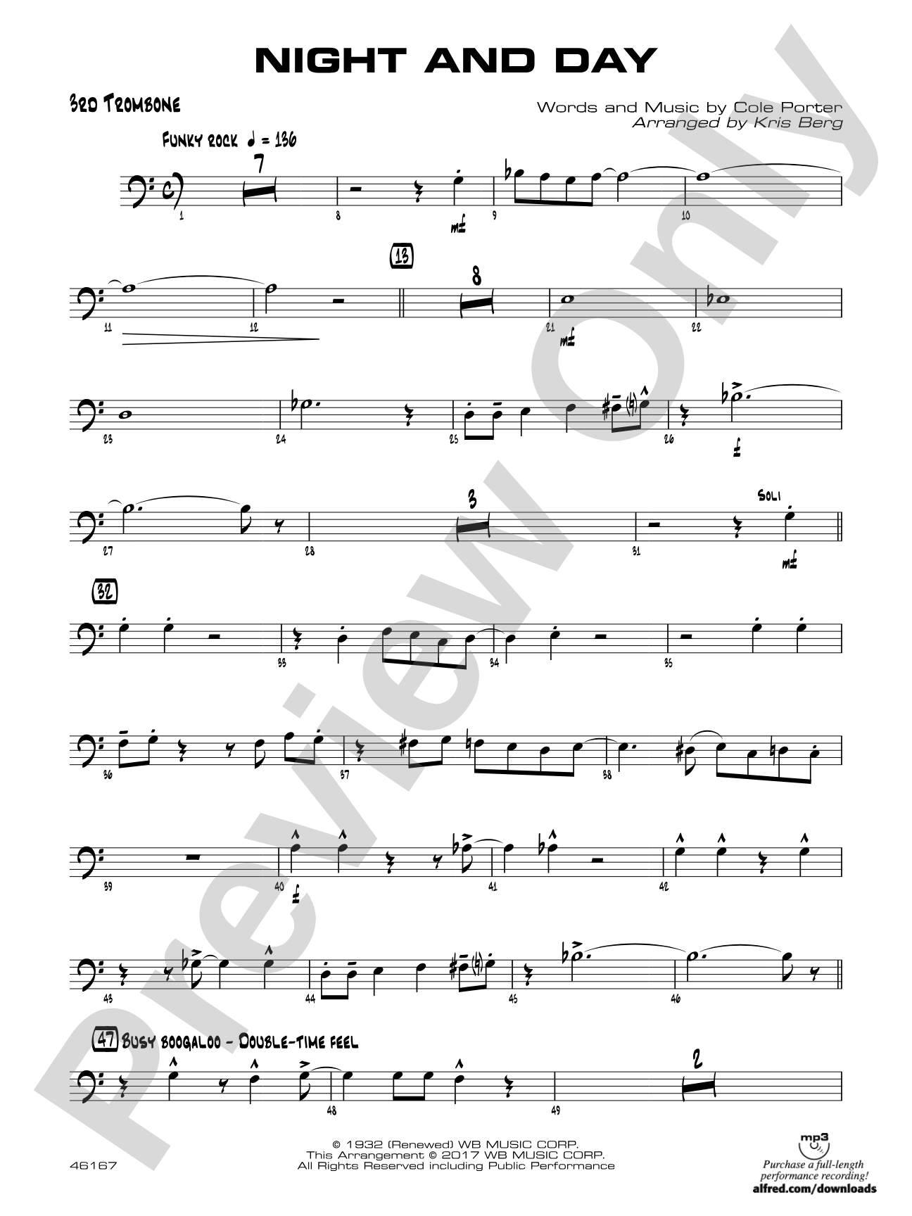 Night and Day: 3rd Trombone