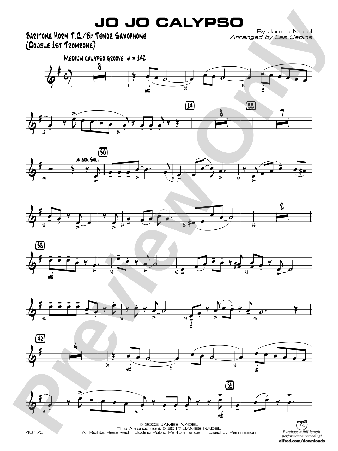 Jo Jo Calypso: Baritone T.C.