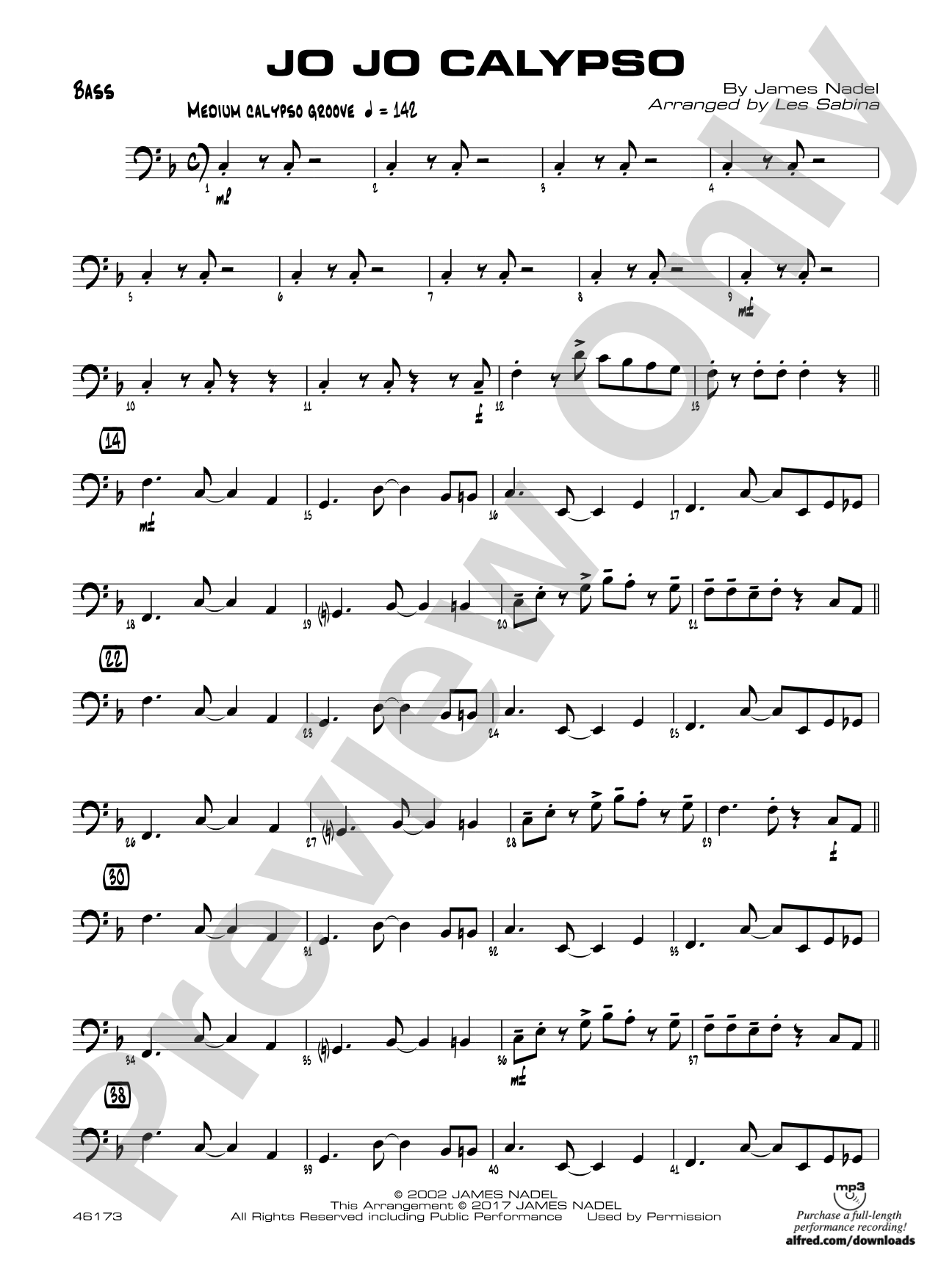 Jo Jo Calypso: String Bass
