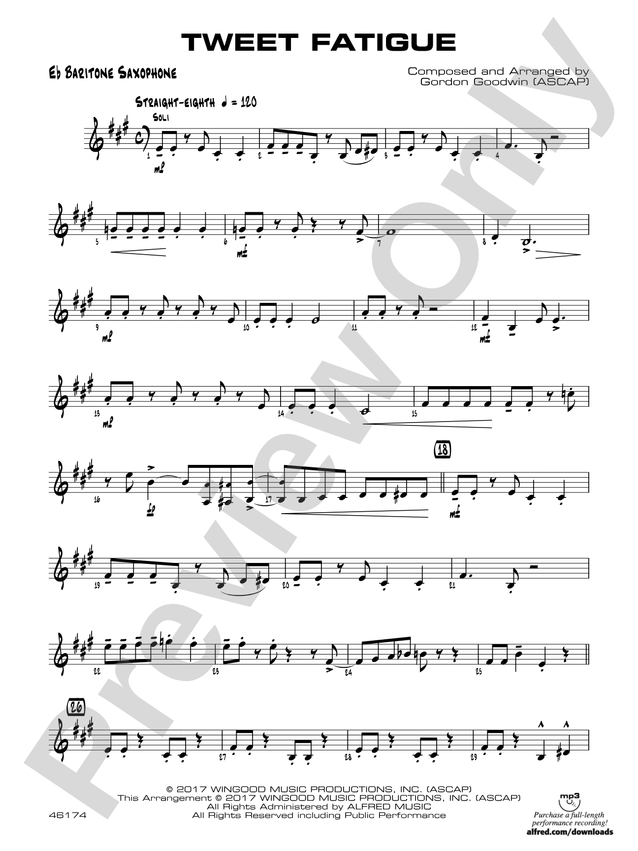 Tweet Fatigue: E-flat Baritone Saxophone