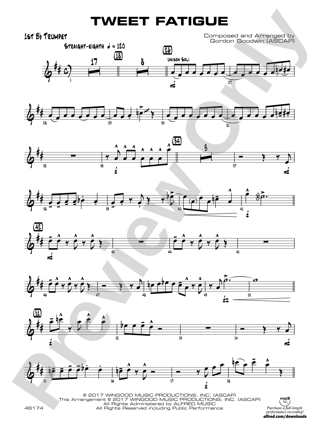 Tweet Fatigue: 1st B-flat Trumpet