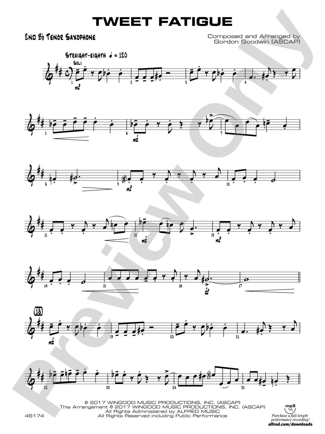 Tweet Fatigue: 2nd B-flat Tenor Saxophone