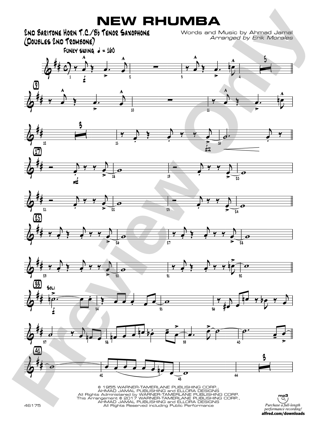 New Rhumba: 2nd Baritone T.C.