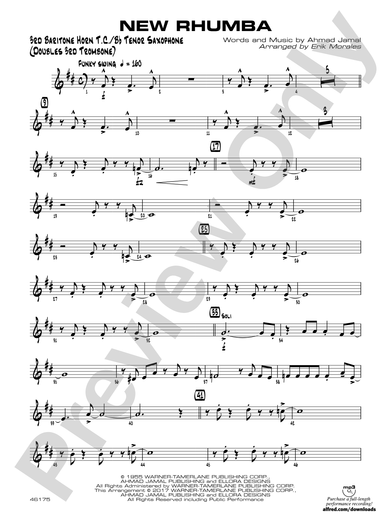 New Rhumba: 3rd Baritone T.C.