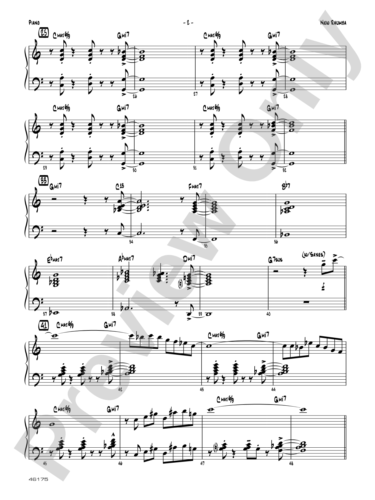 New Rhumba: Piano Accompaniment