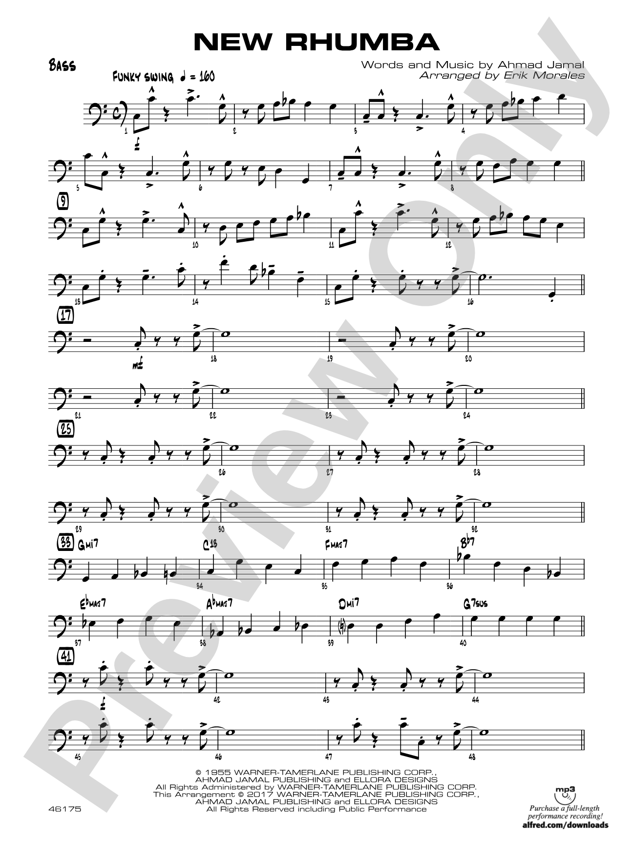 New Rhumba: String Bass