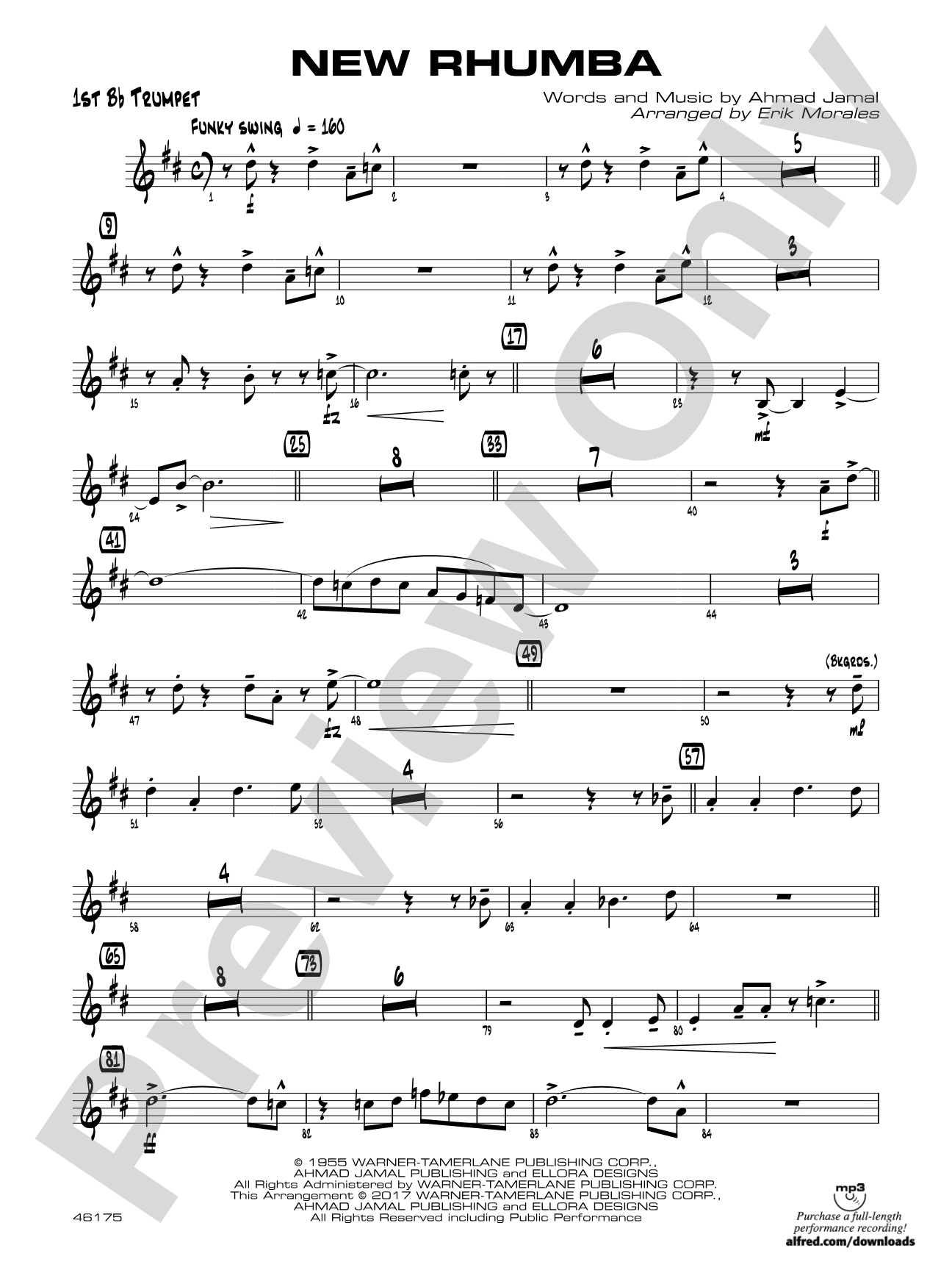 New Rhumba: 1st B-flat Trumpet