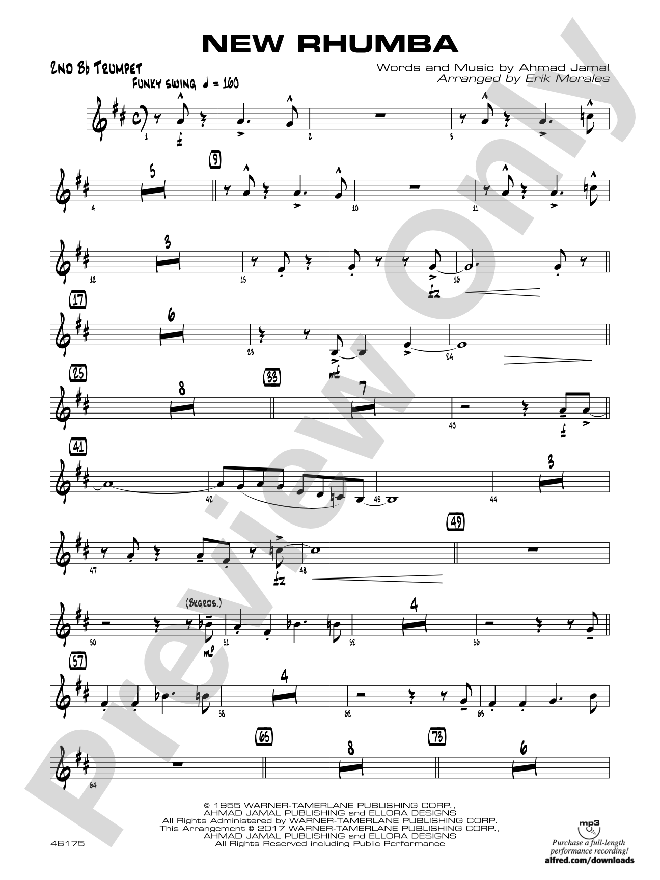New Rhumba: 2nd B-flat Trumpet