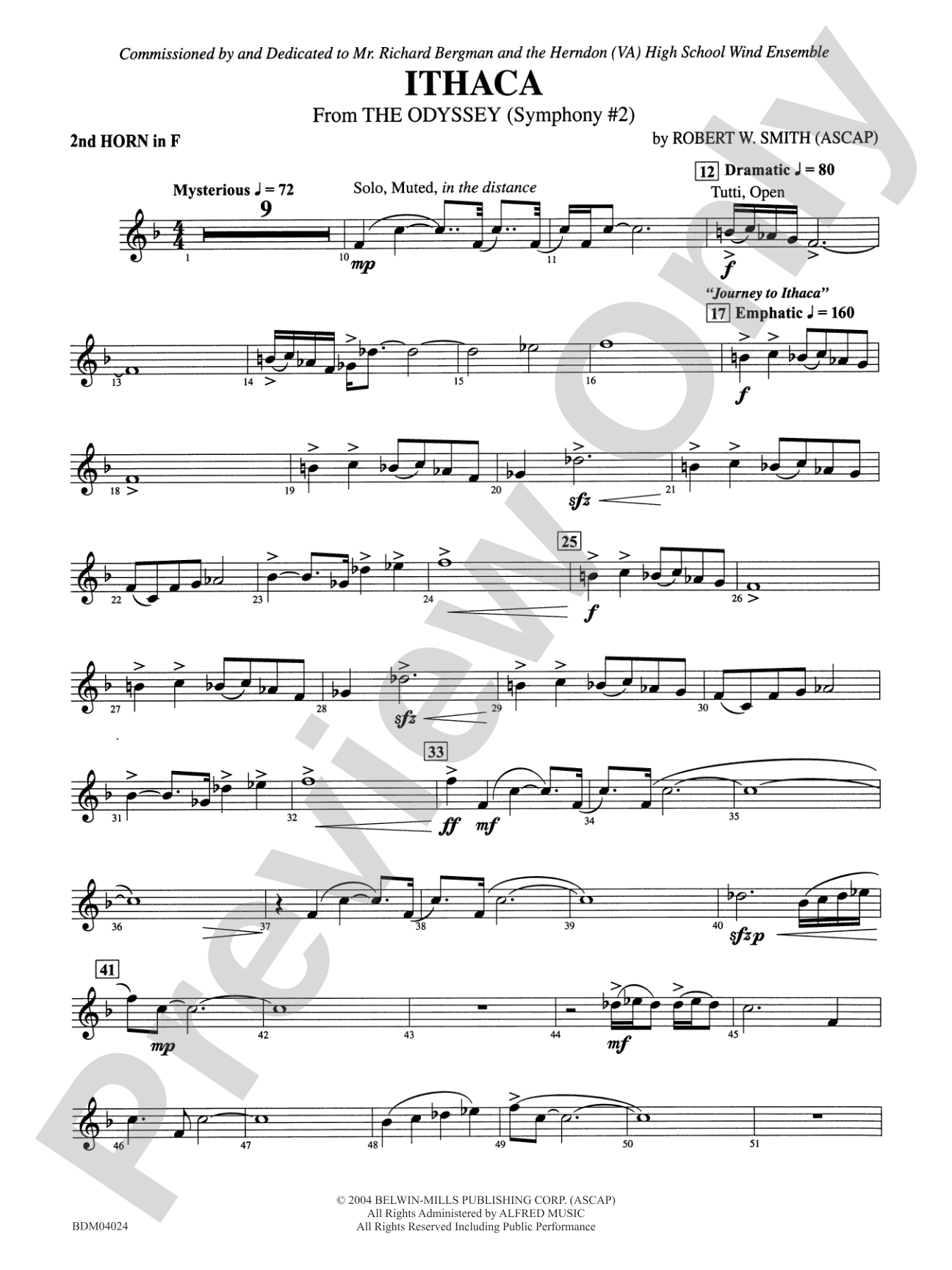 Ithaca (from The Odyssey (Symphony No. 2)): 2nd F Horn