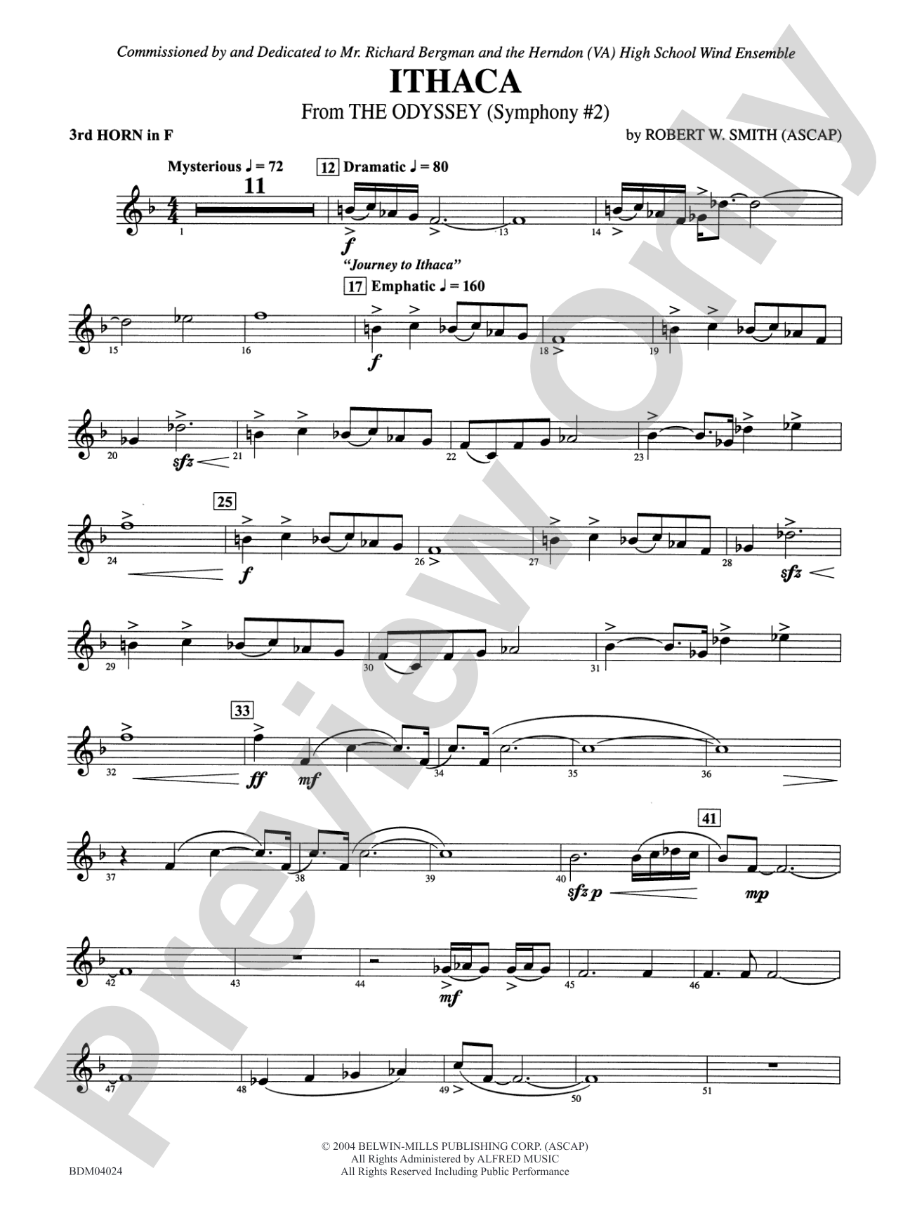 Ithaca (from The Odyssey (Symphony No. 2)): 3rd F Horn