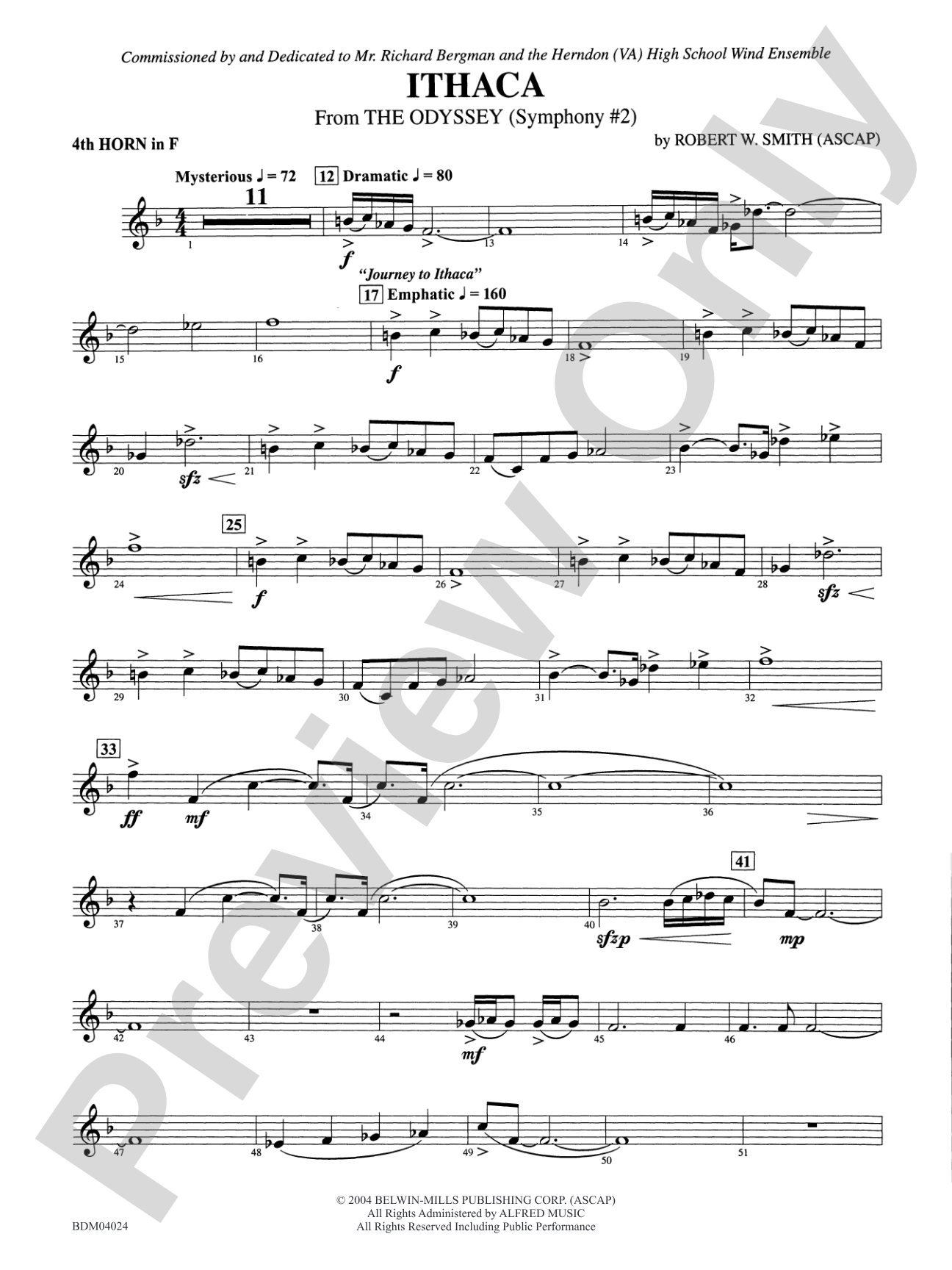 Ithaca (from The Odyssey (Symphony No. 2)): 4th F Horn