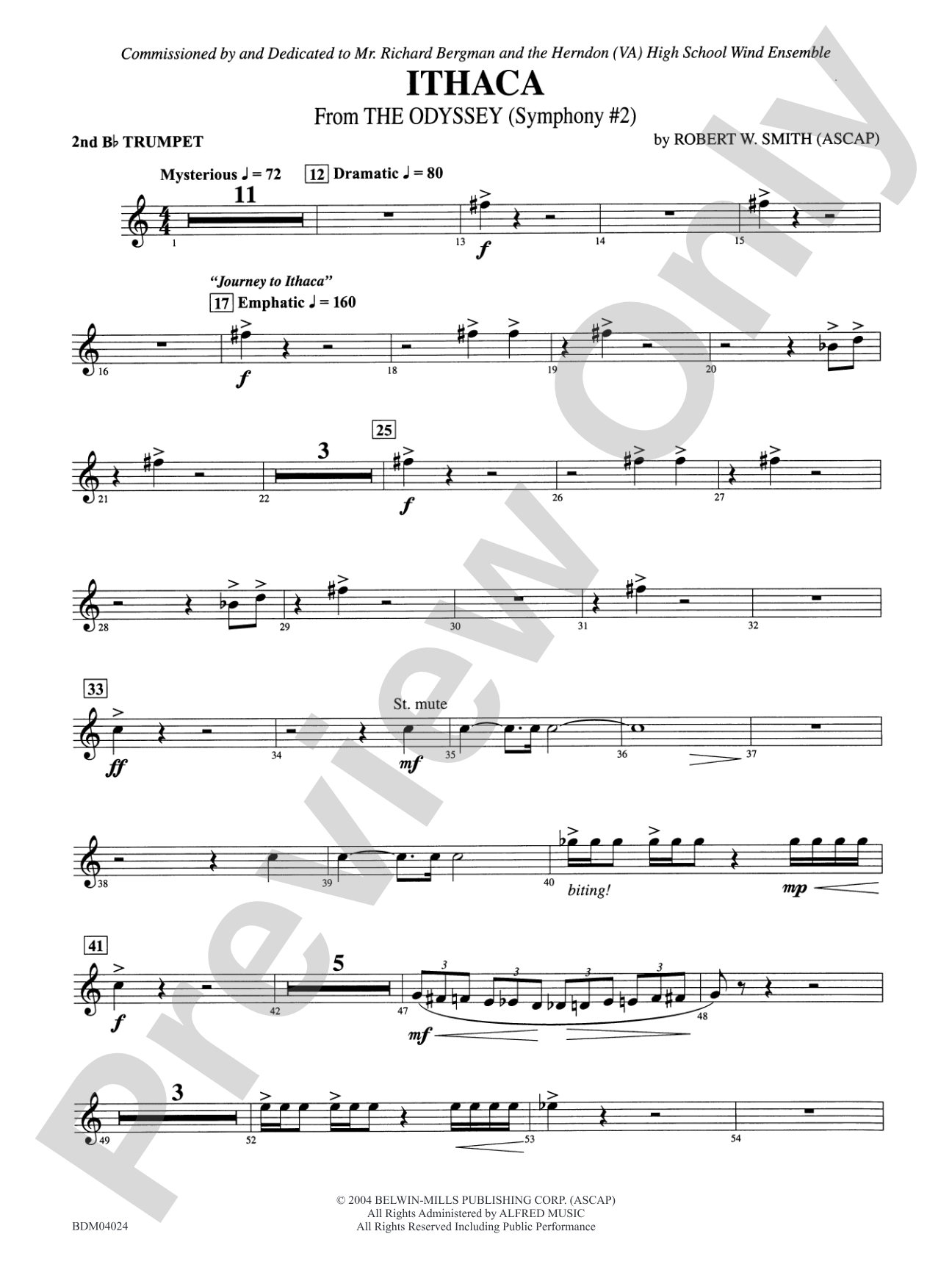 Ithaca (from The Odyssey (Symphony No. 2)): 2nd B-flat Trumpet