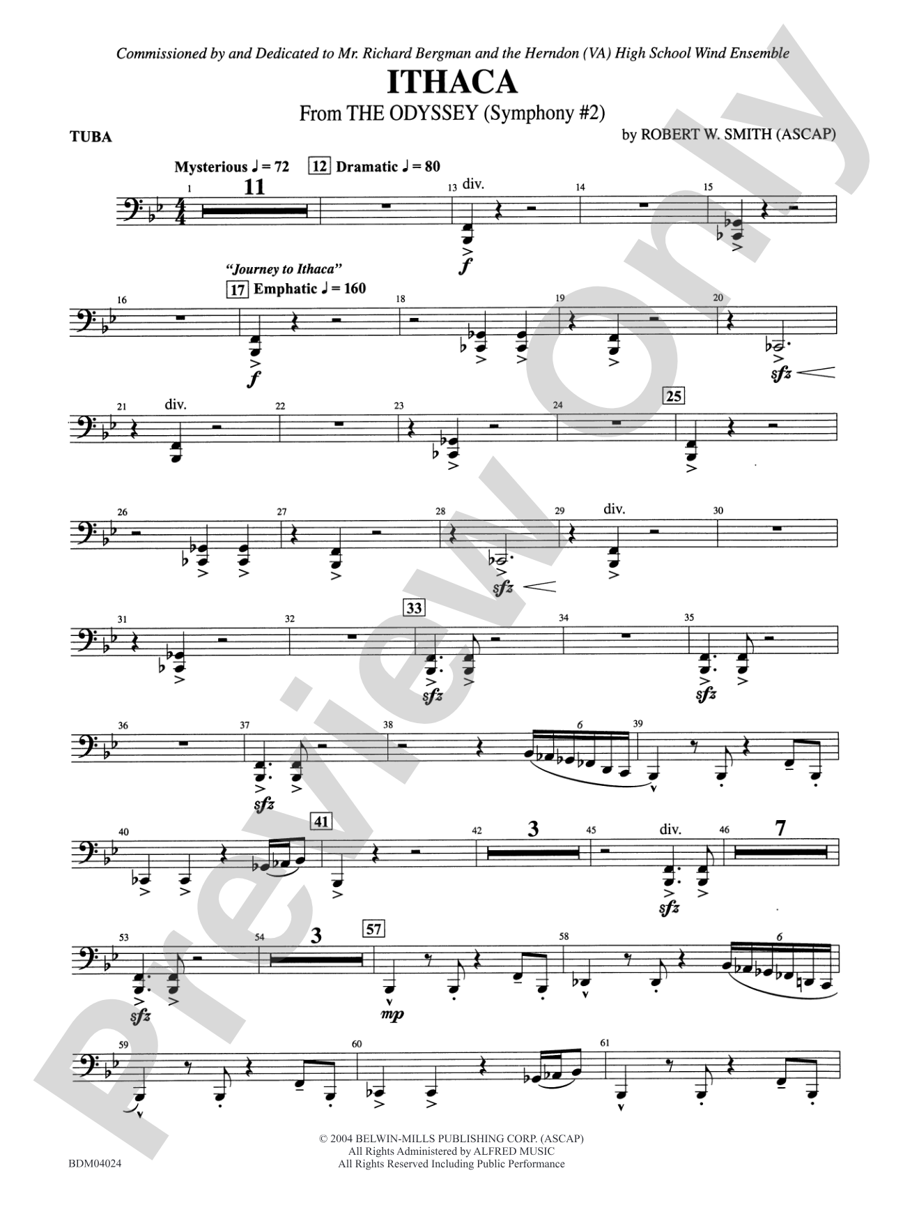 Ithaca (from The Odyssey (Symphony No. 2)): Tuba