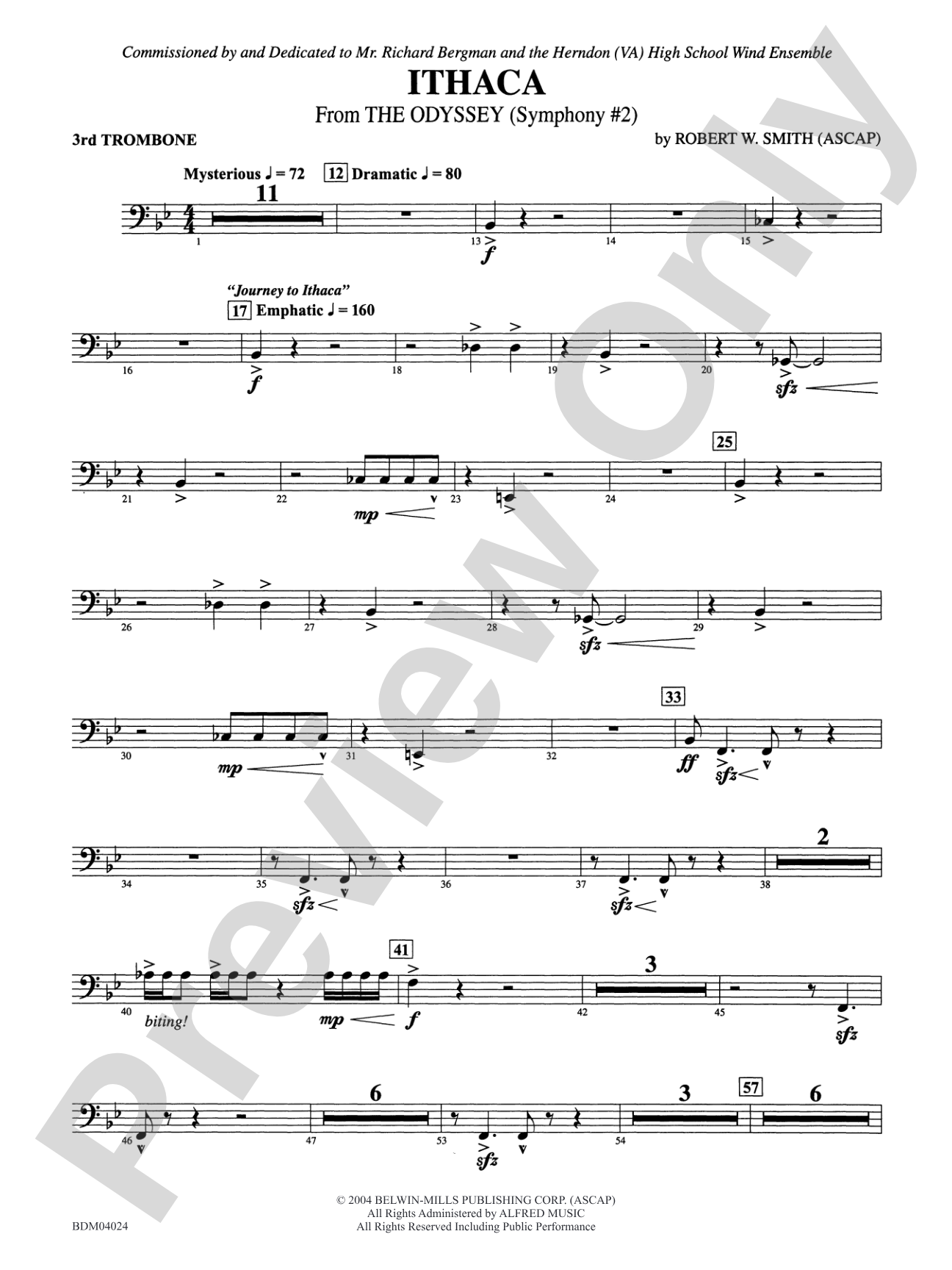 Ithaca (from The Odyssey (Symphony No. 2)): 3rd Trombone