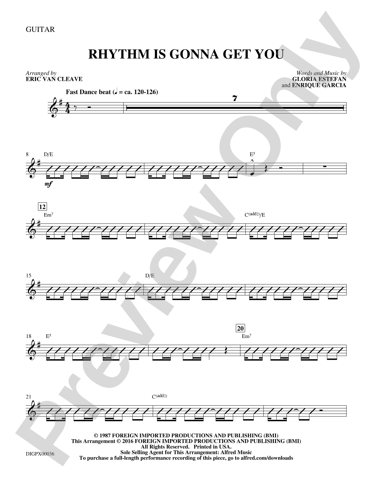 Rhythm Is Gonna Get You: Guitar