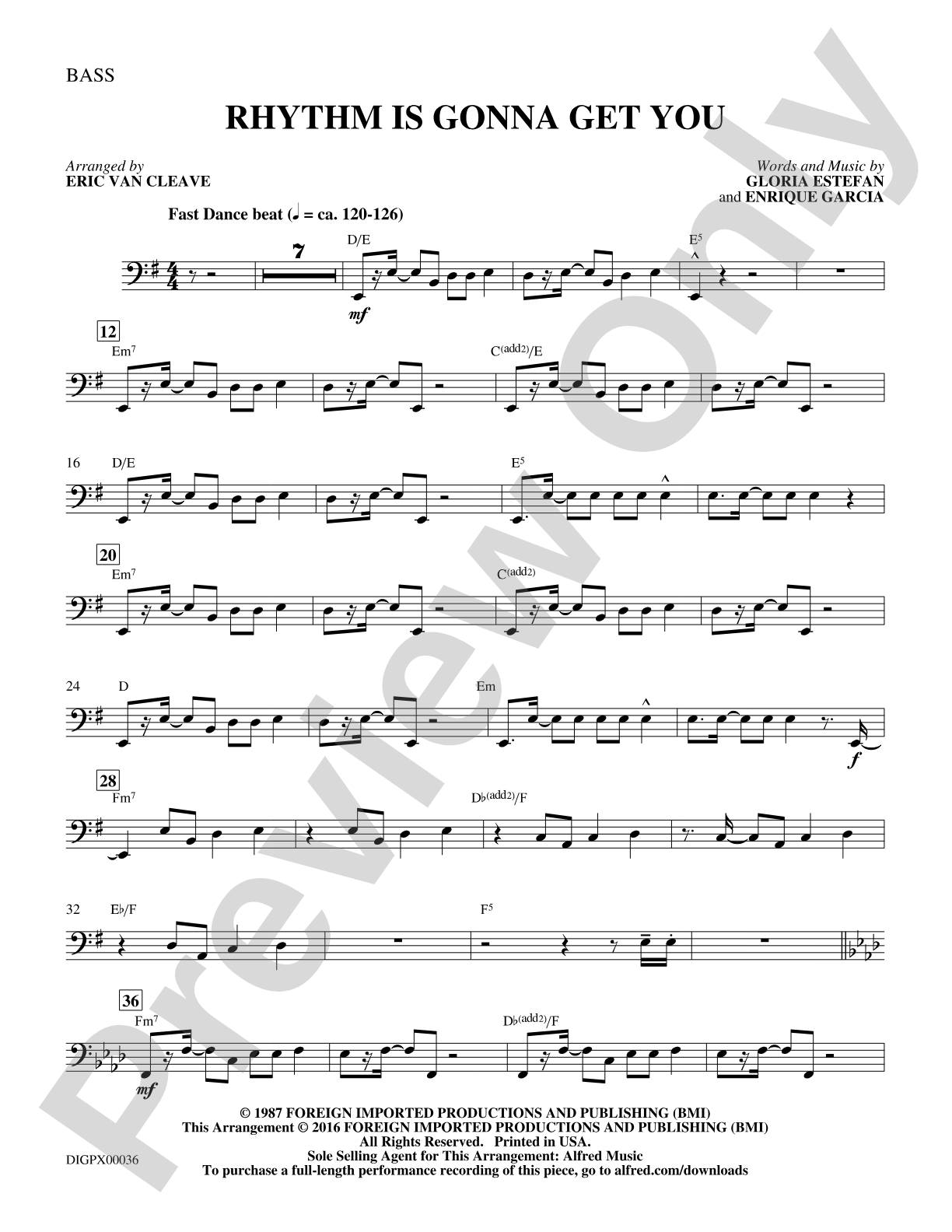 Rhythm Is Gonna Get You: String Bass