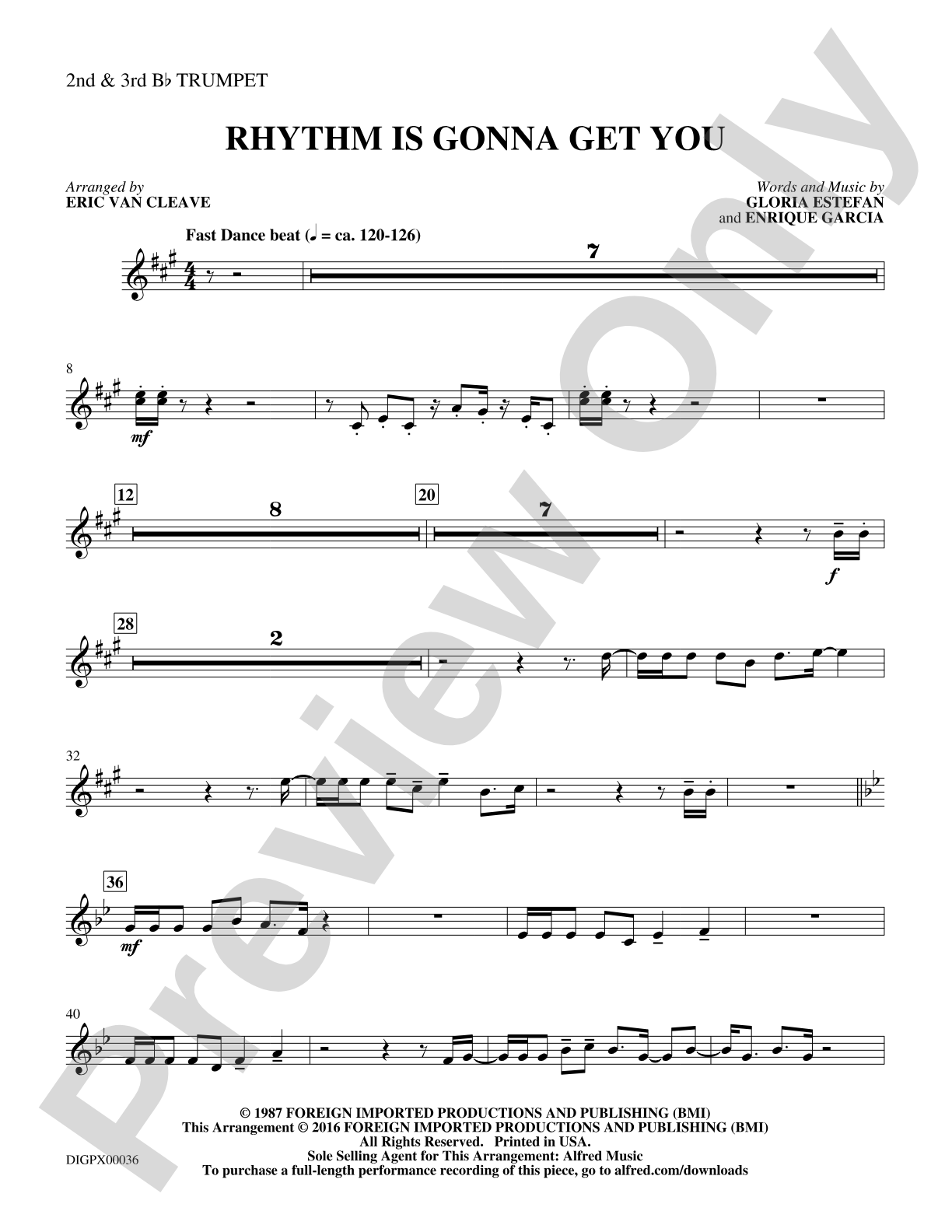 Rhythm Is Gonna Get You: 2nd & 3rd Trumpet