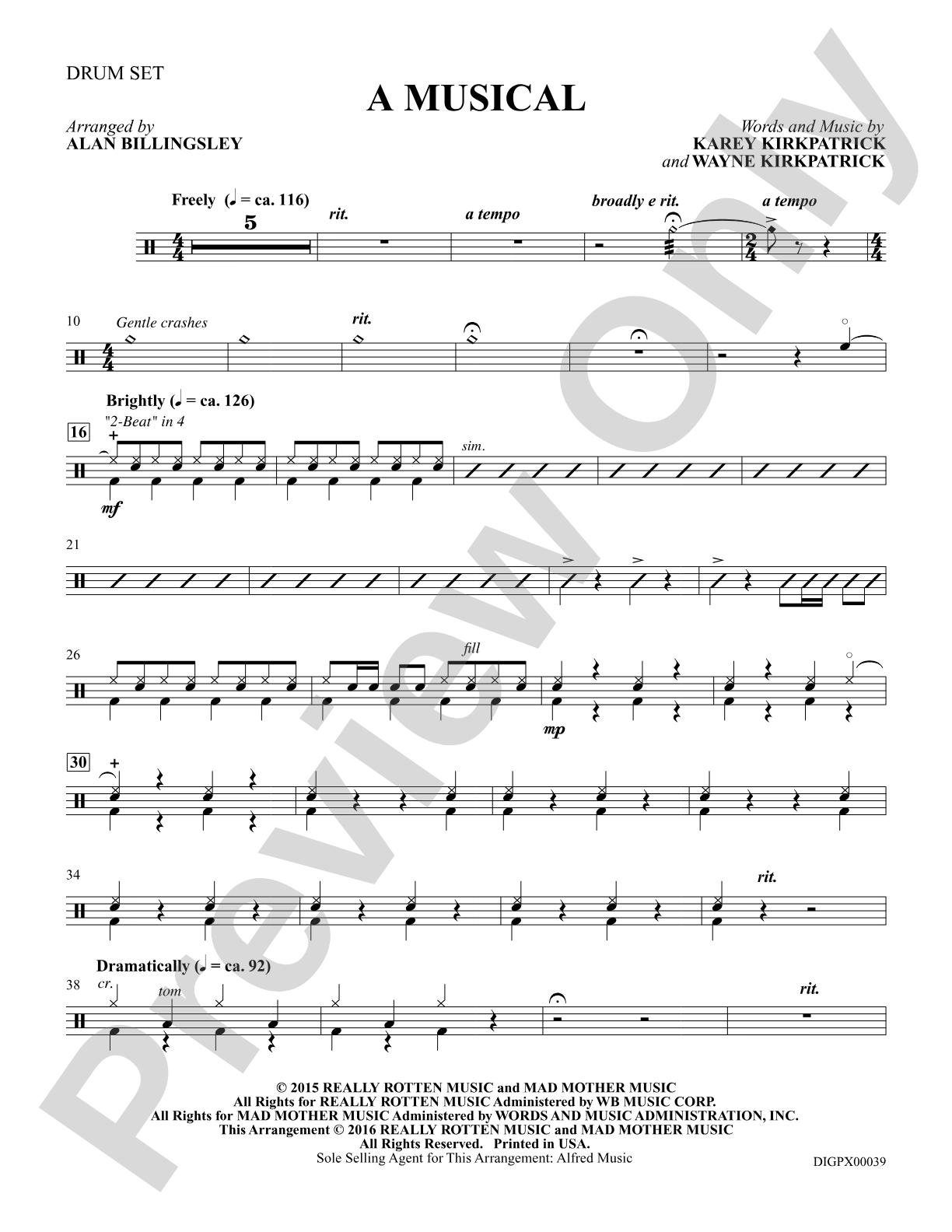 A Musical (from the musical Something Rotten!): Drums