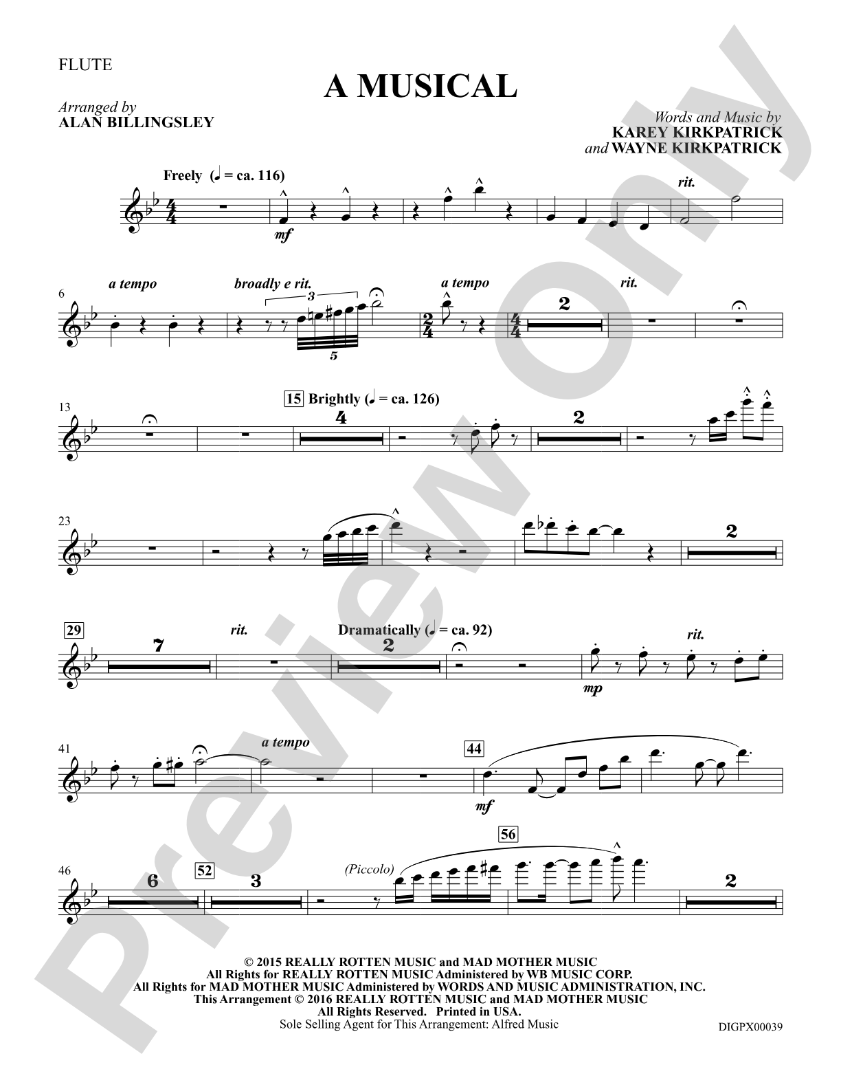 A Musical (from the musical Something Rotten!): Flute