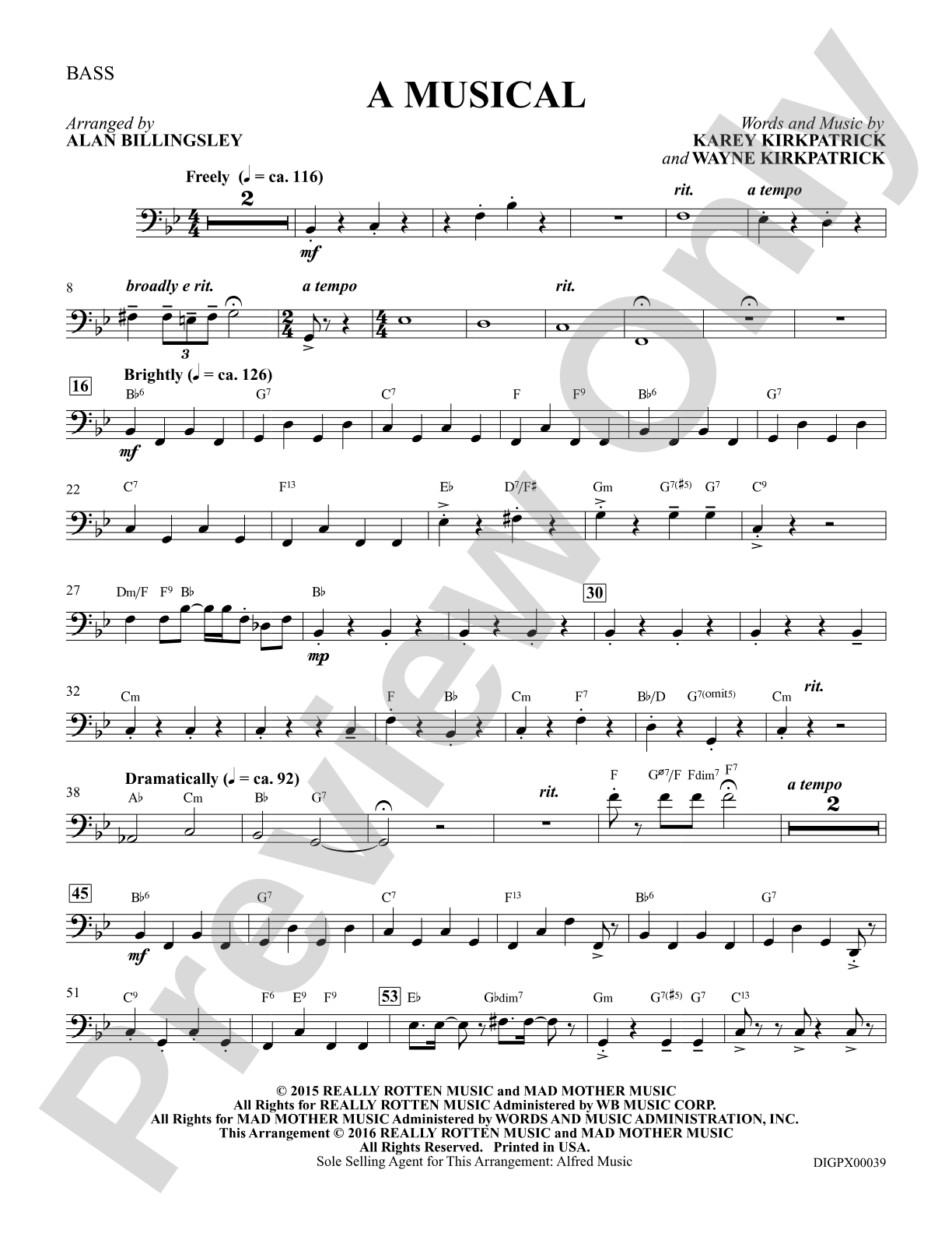 A Musical (from the musical Something Rotten!): String Bass